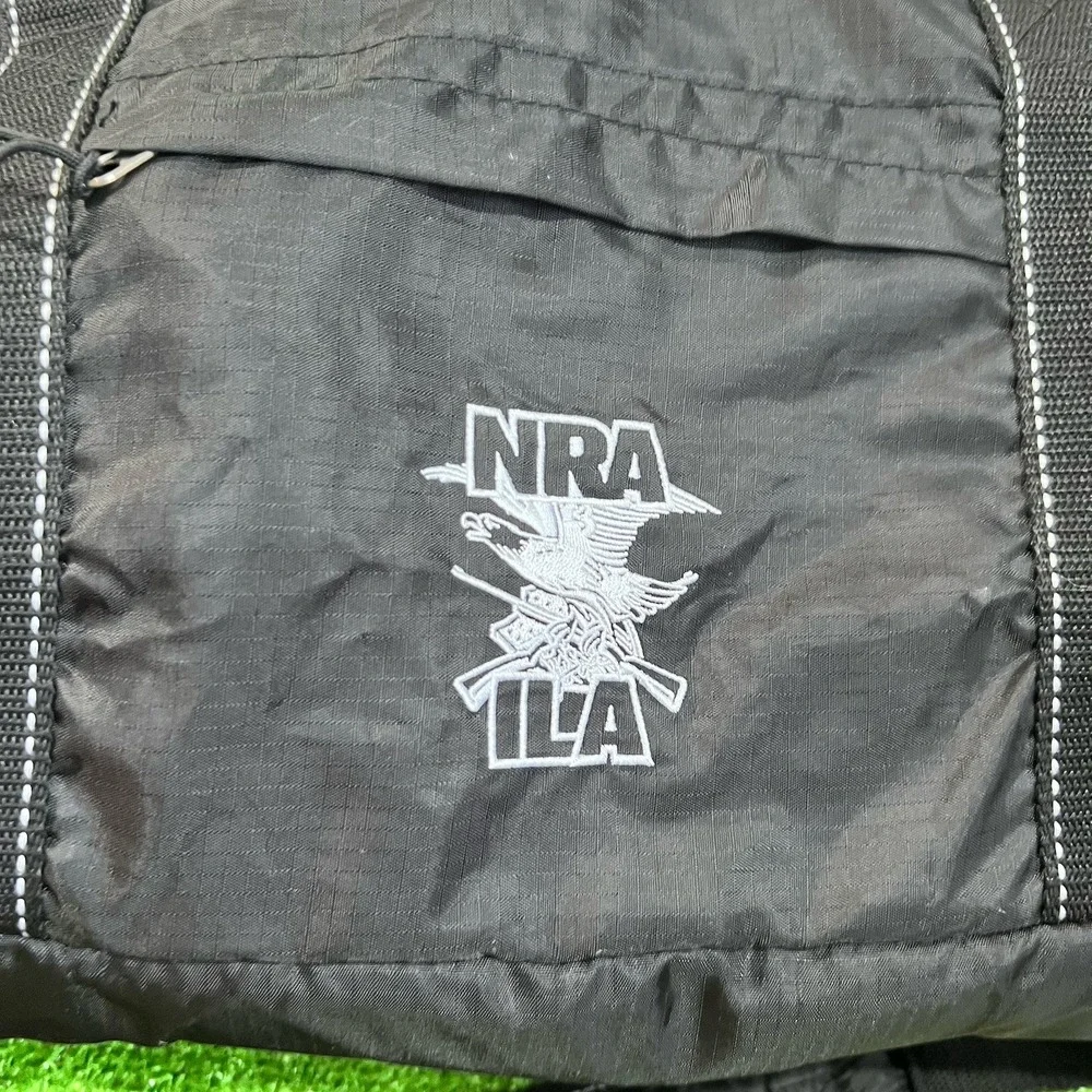 NRA Duffle Bag XL Backpack Combo Black Water Resistant Hiking Rucksack